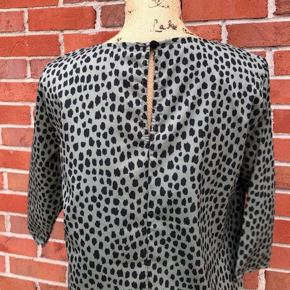 Catwalk Junkie Leopard Print Small 3/4 Sleeve Top - Picture 6 of 7